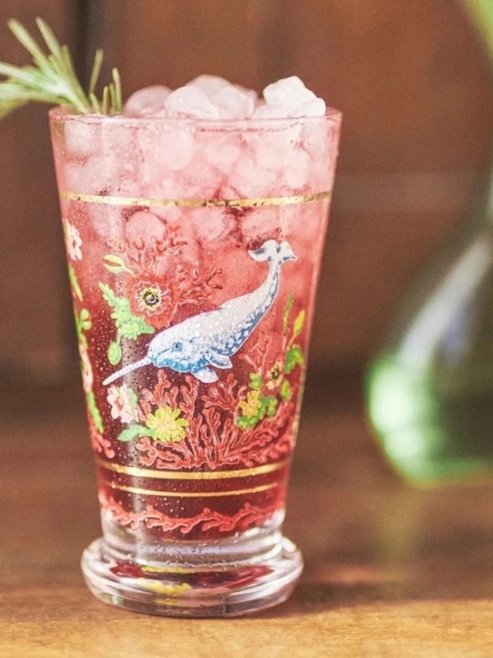 NWT Anthropologie Lou Rota Mother Nature Juice Glass Goblet  Whale